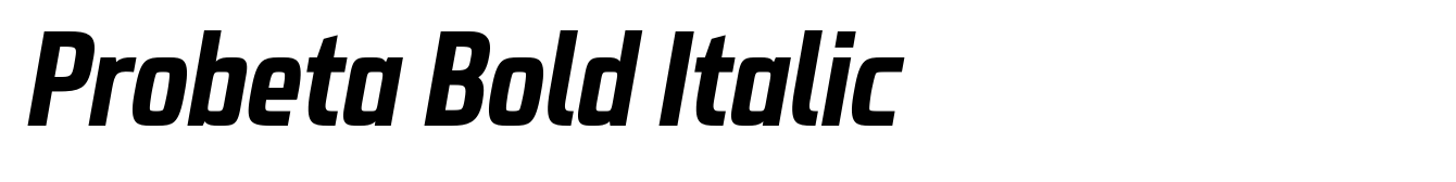 Probeta Bold Italic